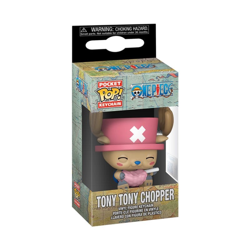 ONE PIECE - Chopper w/Cotton Candy Vinyl Funko Keychains 4 cm 