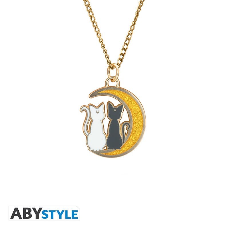 SAILOR MOON - Pendant necklace Cats on the moon