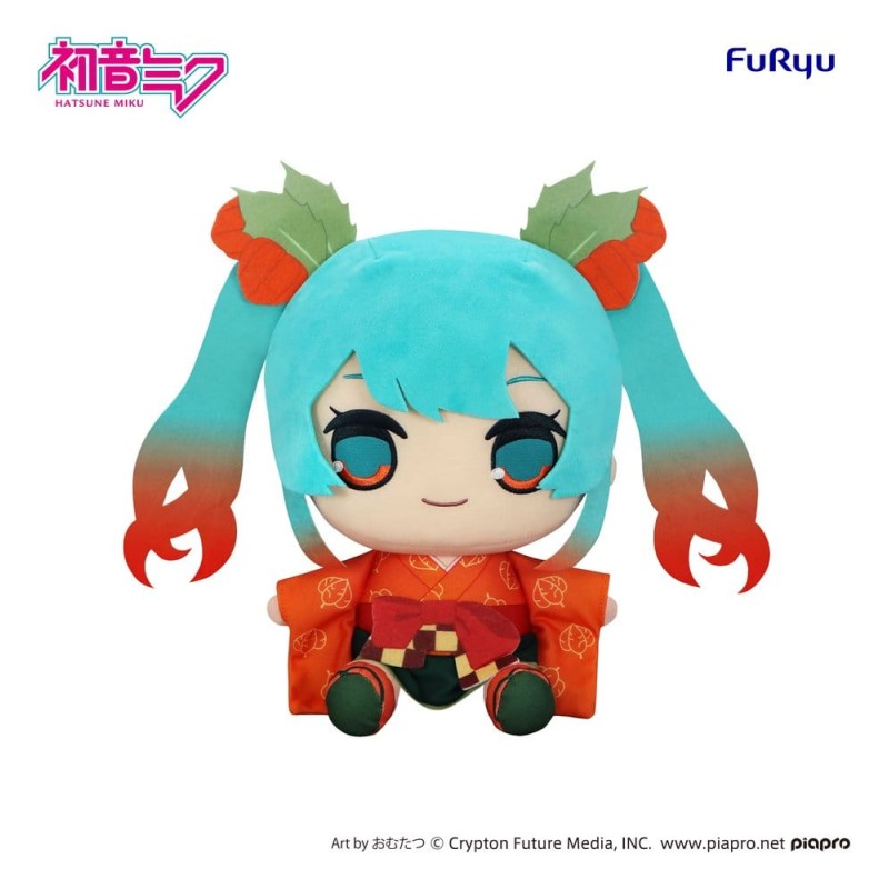 HATSUNE MIKU - Flower Fairy Winter Cherry Ver. Kyurumaru Big Plush Figure Furyu PVC Figure 29 cm