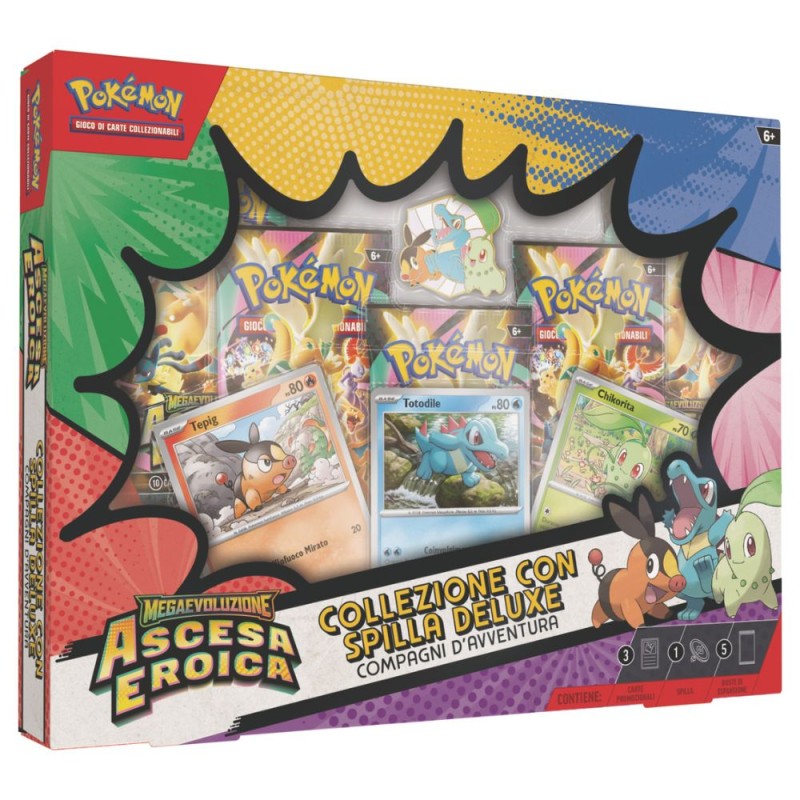 POKEMON M2.5 - Collezione con spilla deluxe Compagni d'avventura - Ascesa Eroica (ITA)