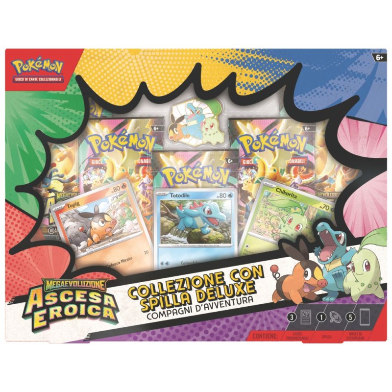POKEMON M2.5 - Collezione con spilla deluxe Compagni d'avventura - Ascesa Eroica (ITA)