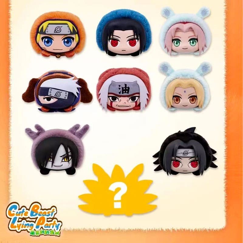 NARUTO SHIPPUDEN - Cute Beast Lying Party Eaki Mystery Blind Box - 1 Single Box 9 cm