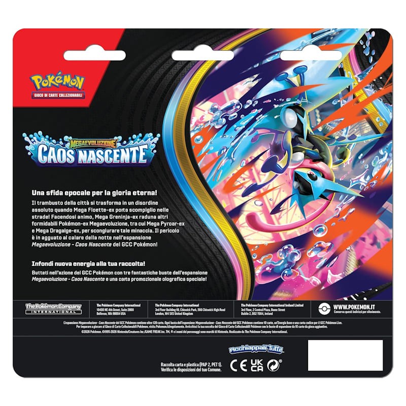 Pokemon Caos Nascente Blister 3 Bustine + 1 Card - Charmeleon (ITA)