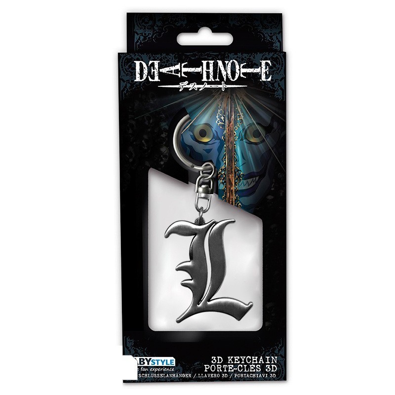 DEATH NOTE - Keychain Death Note Logo "L"