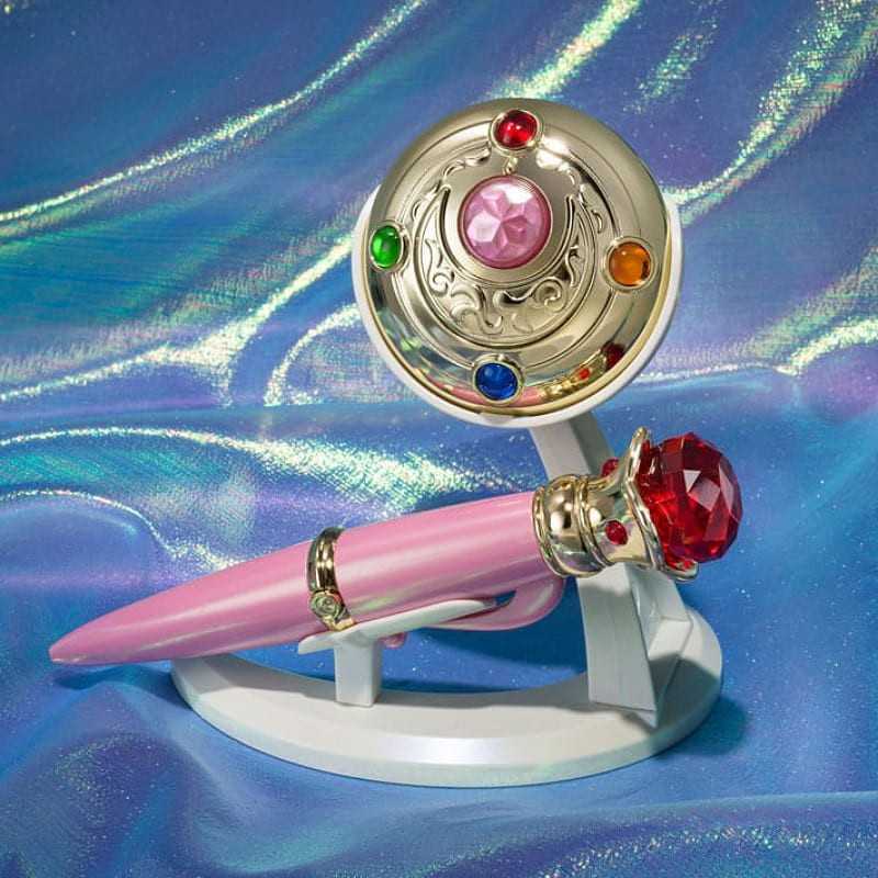 SAILOR MOON Bandai Proplica Replicas Transformation Brooch & Disguise Pen Set Brilliant Color Edition
